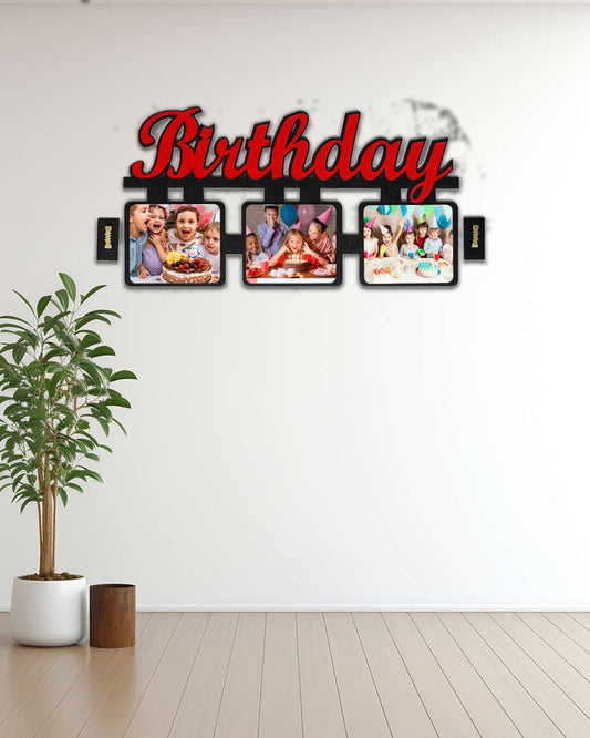 Birthday β Sublimation Photo Frame | Black Brown