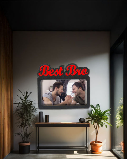 Best Bro β Sublimation Photo Frame β | Red Black