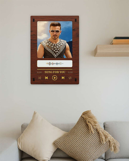 LED Light Photo Frame | Dark Brown