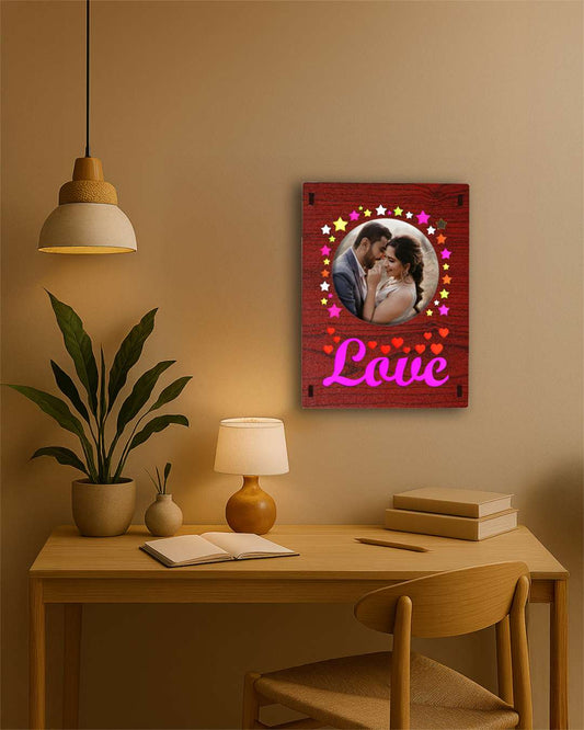 Love Sign LED Photo Frame | Mehroon