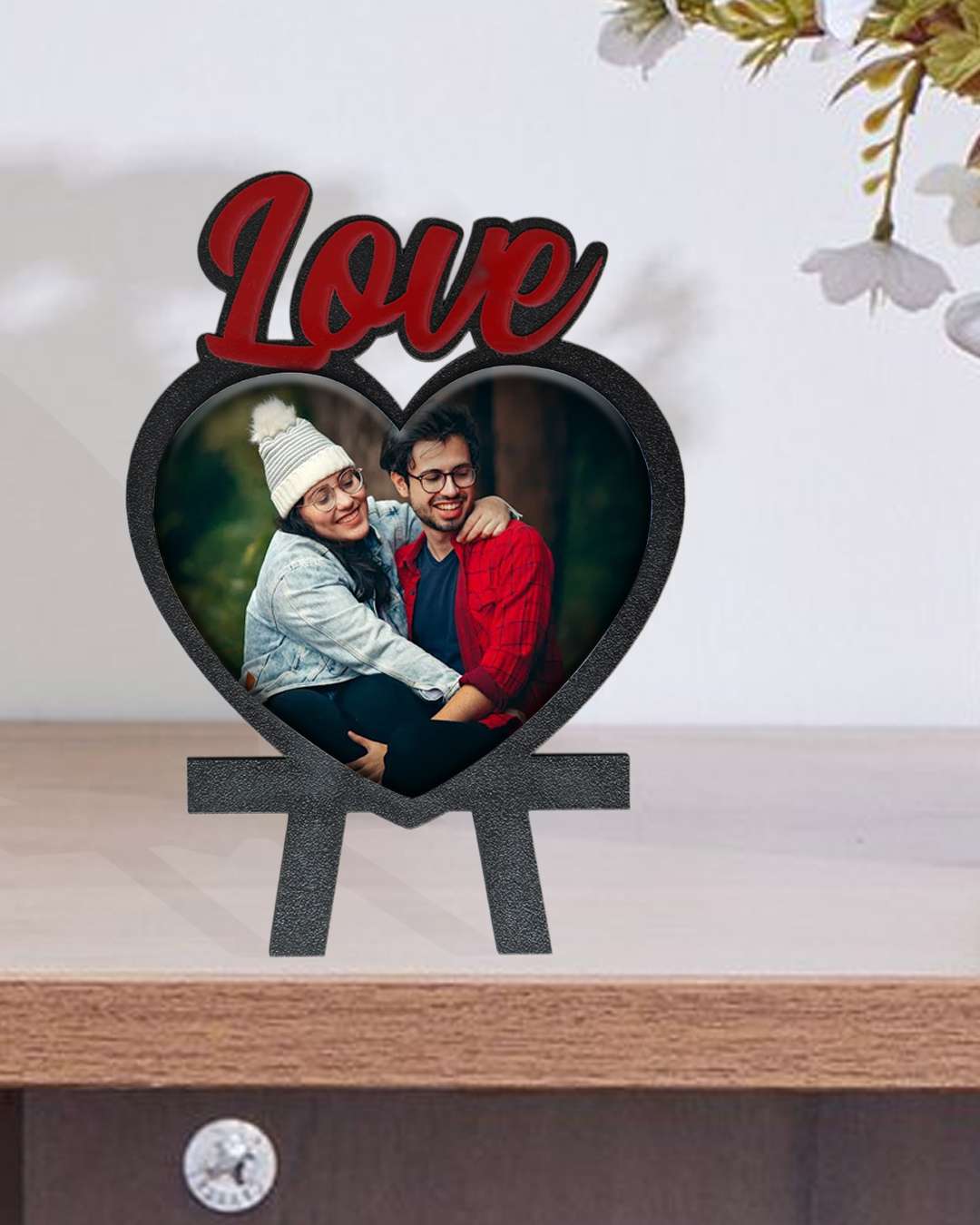 Love – Sublimation Photo Frame | Black Brown