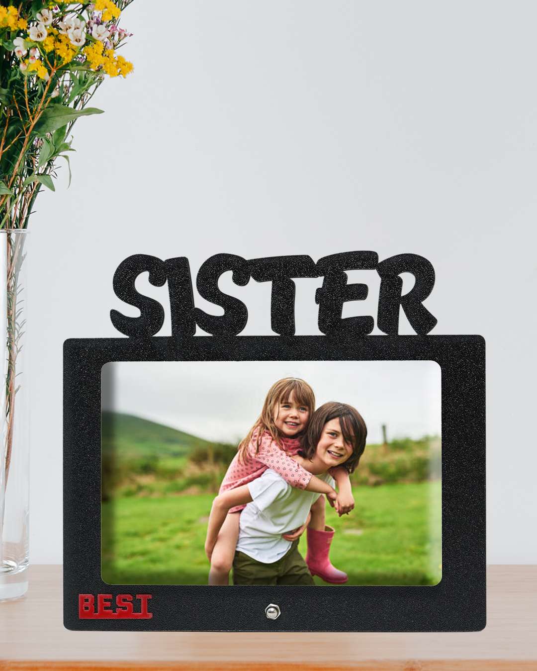 Sister – Sublimation Photo Frame | Black