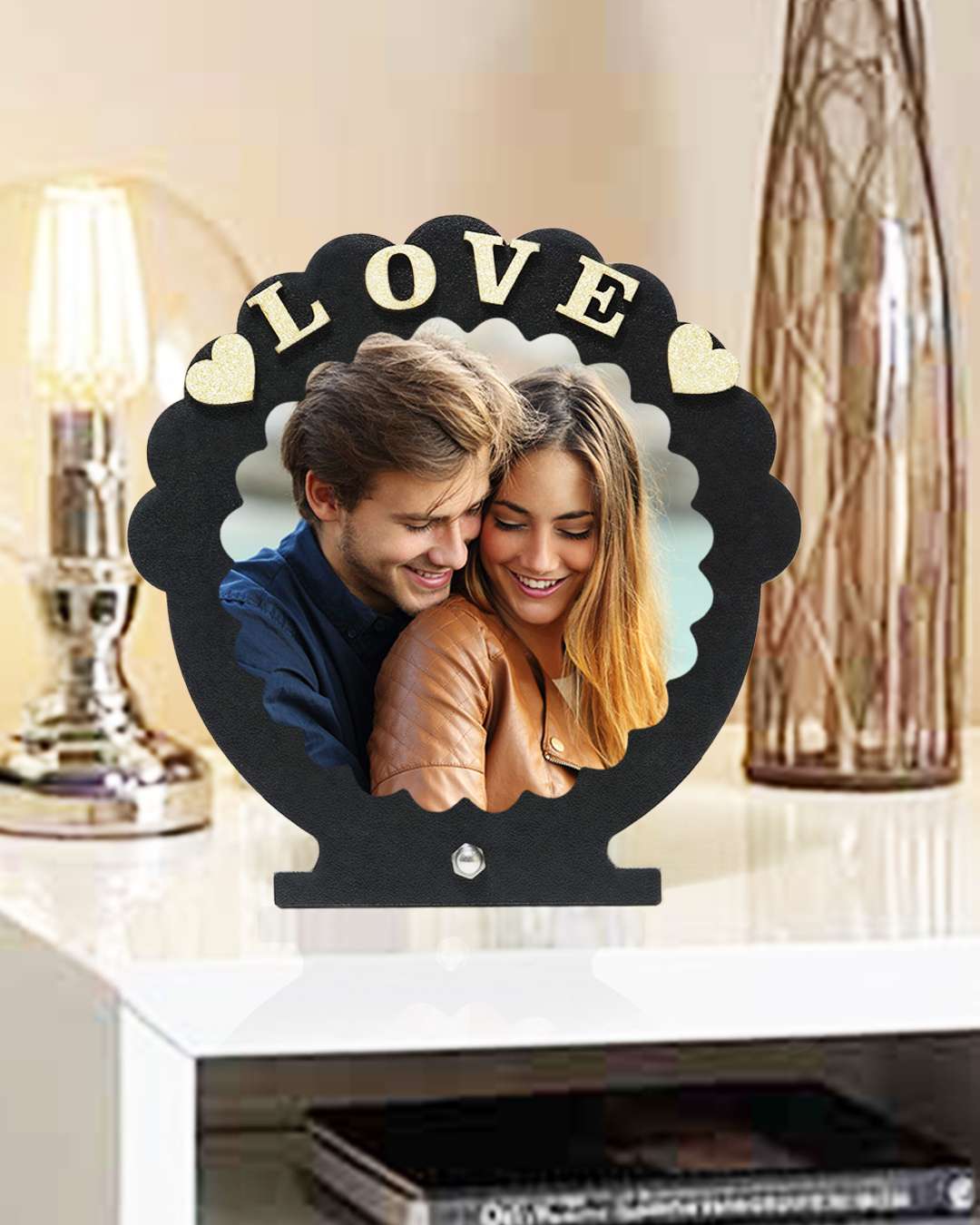 Love MDF – Sublimation Photo Frame | Black Brown