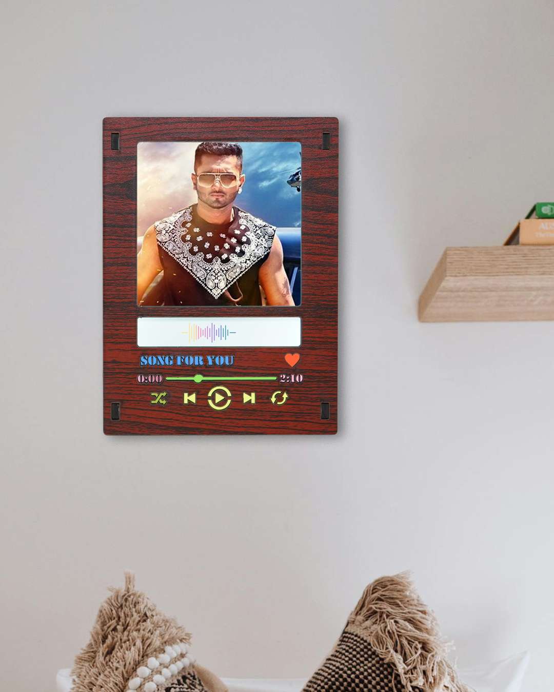 LED Light Photo Frame | Dark Brown