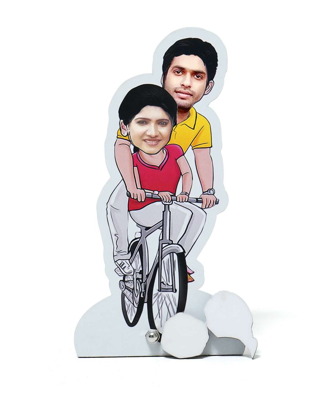 Couple Riding a bicycle