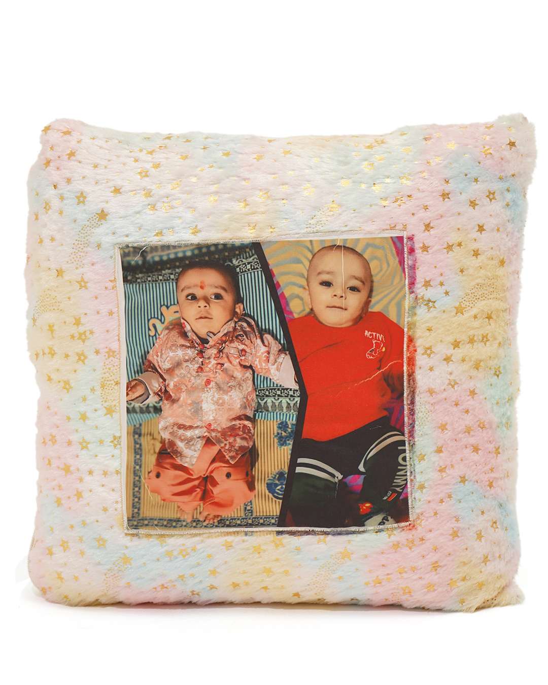 Multi Colored Heart Shaped Pillow – Personalized with your photo or text | Multi