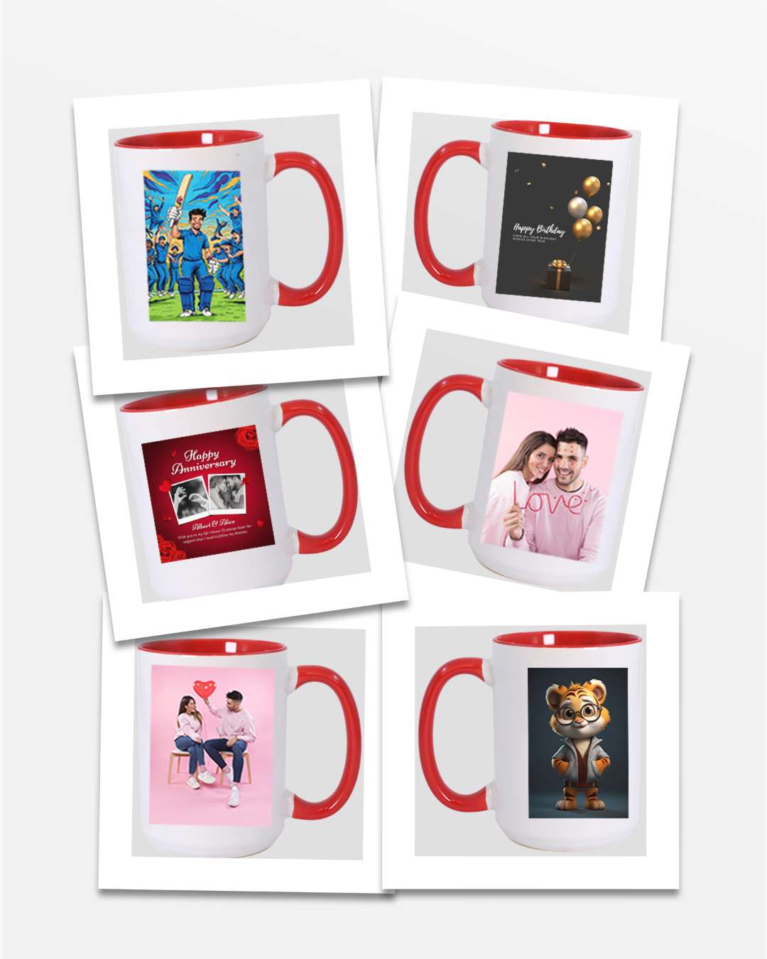 15oz Red Inner Color Mug | Red Inner