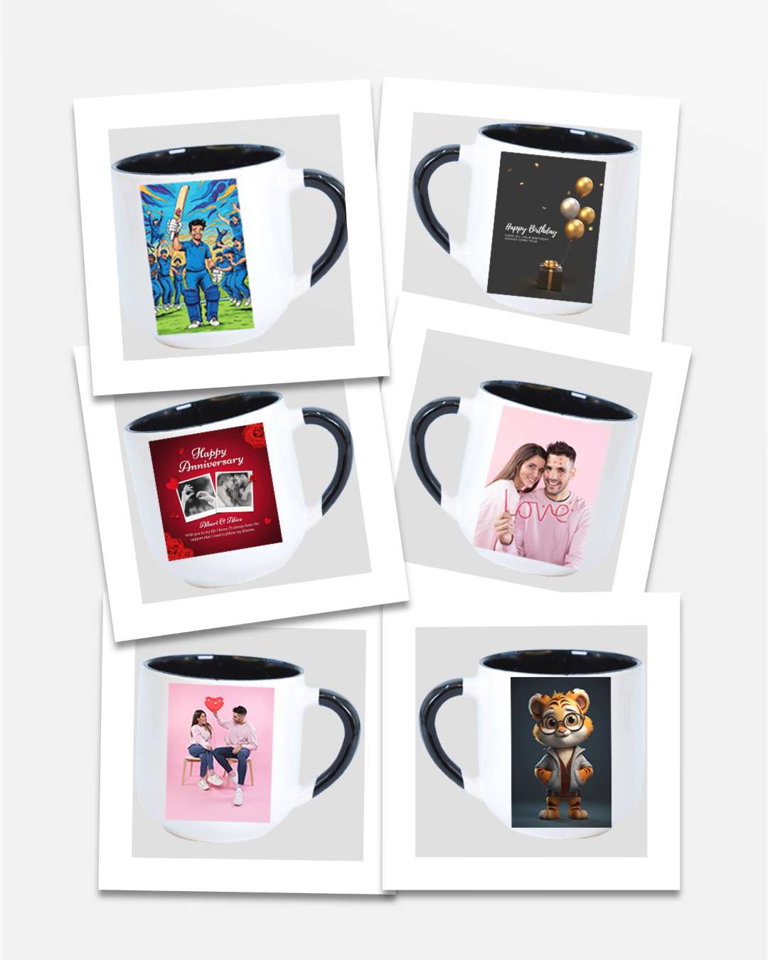 6oz Black Inner Color Mug | Black