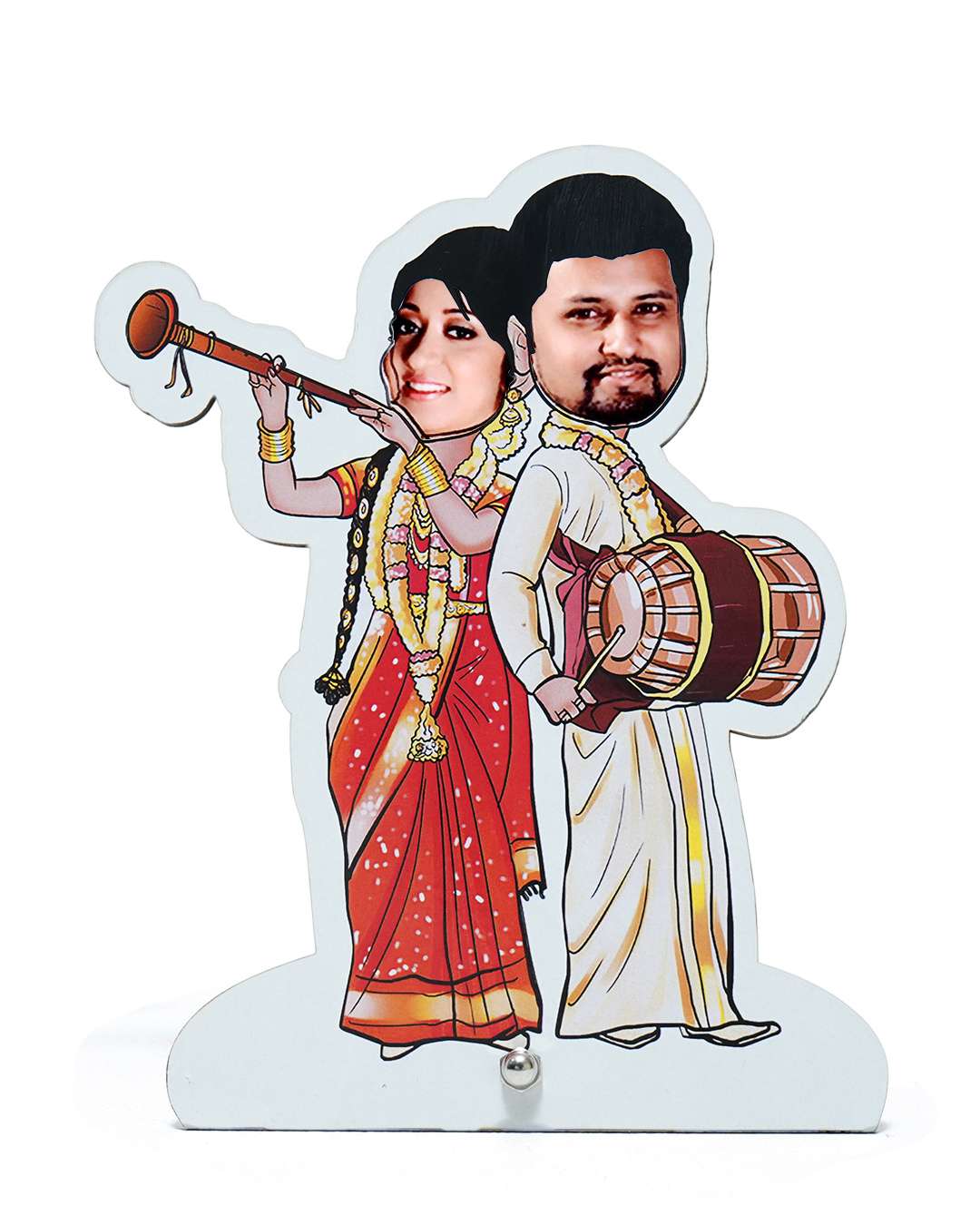 Dancing Married South Indian Couple