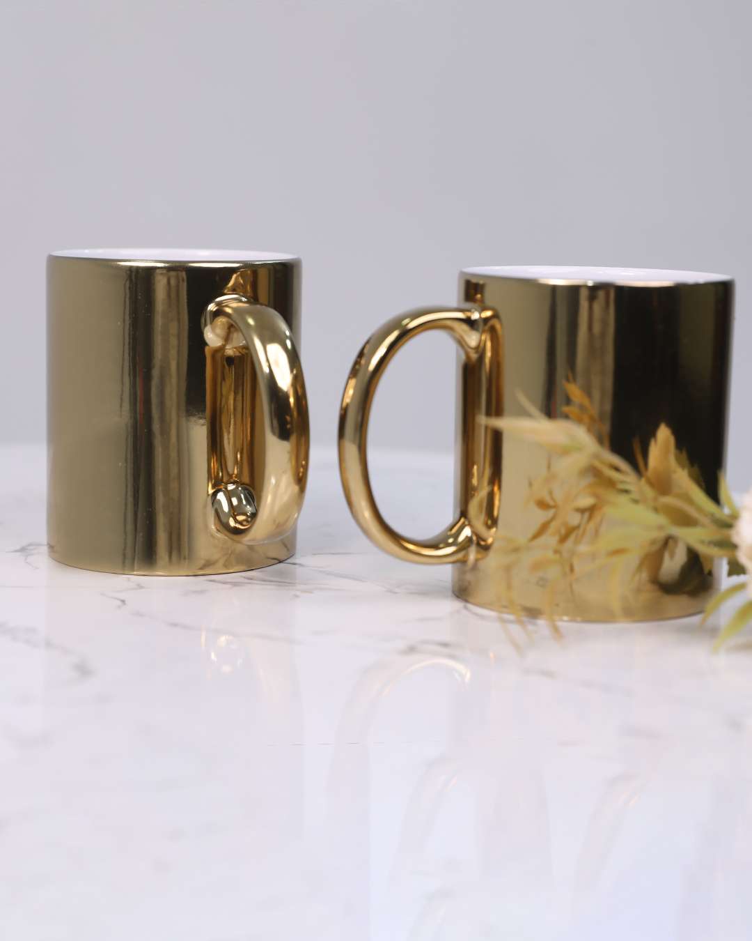 Glass & Metallic Mug