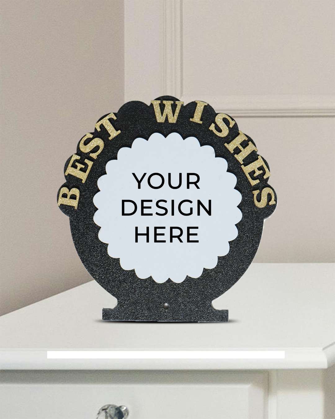 Best Wishes – Wooden Photo Frame  | Black