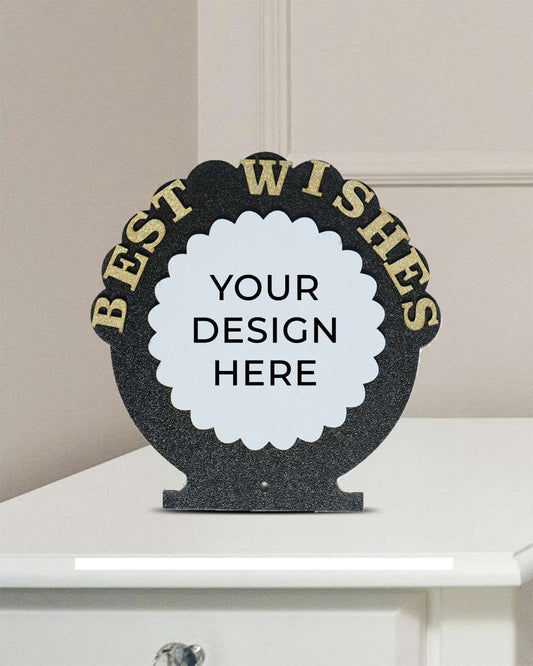 Best Wishes – Wooden Photo Frame  | Black