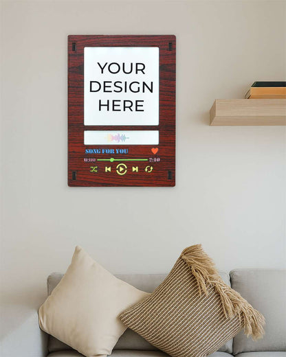 LED Light Photo Frame  | Dark Brown