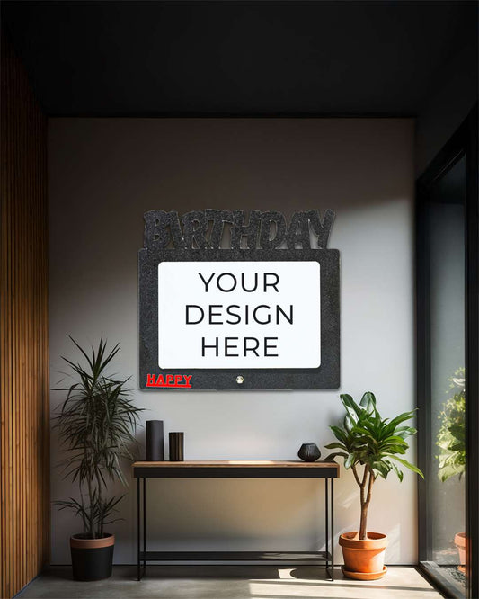 Birthday – Sublimation Photo Frame   | Black Brown