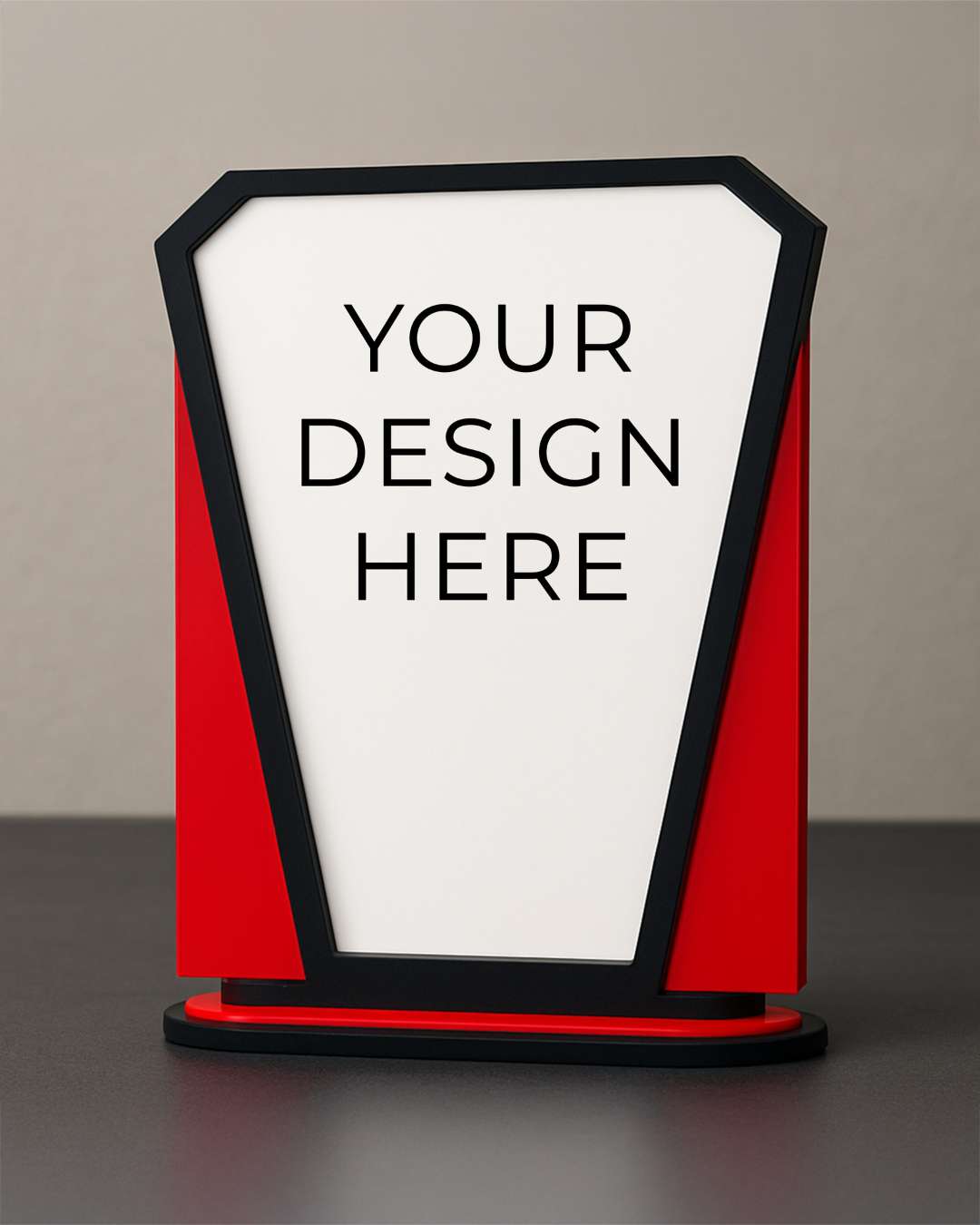 Customized Wooden Sublimation MDF and Acrylic Momento Trophy  | Blue