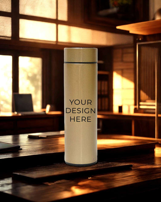 LED Temperature Bottle 500 ml | Golden