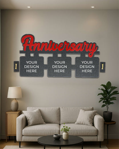 Anniversary – Sublimation Photo Frame   | Black Brown