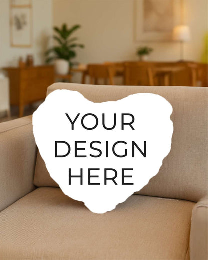 Love Heart Shaped Pillow – Personalized with your photo or text | Red