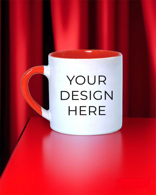 6oz Red Inner Color Mug   | Red Inner