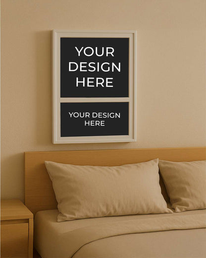 Couple Ring Design Imported LED Frame  | White