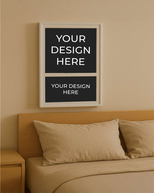 Couple Ring Design Imported LED Frame  | White