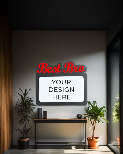 Best Bro – Sublimation Photo Frame  –  | Red Black