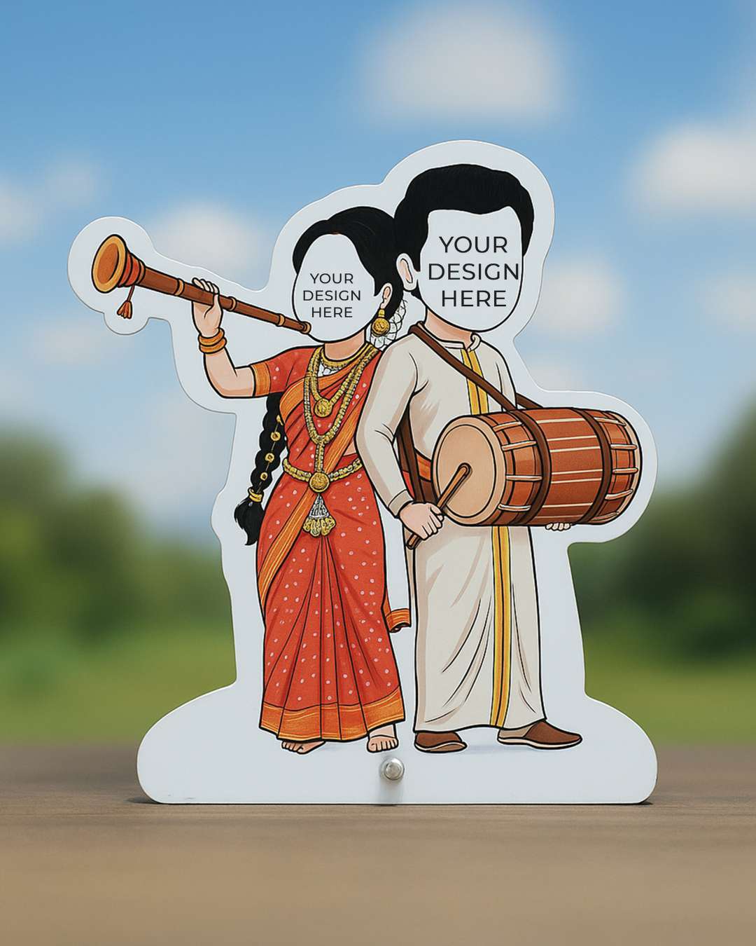 Dancing Married South Indian Couple