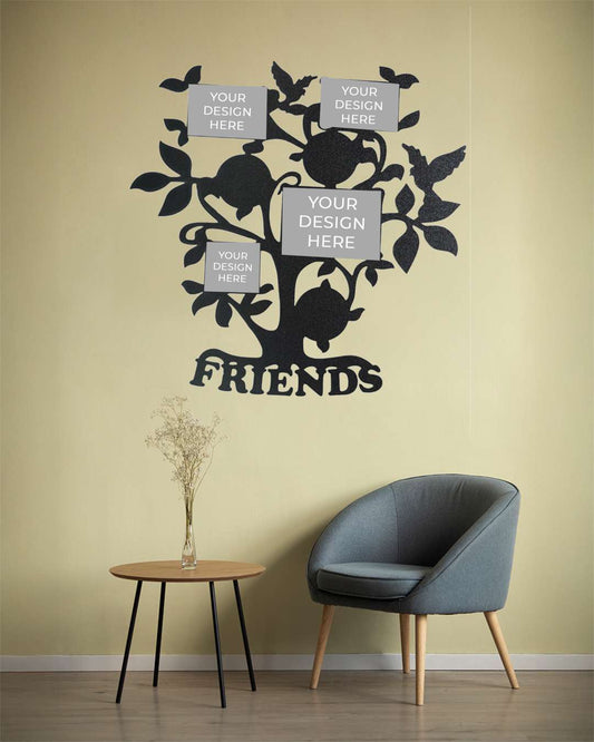 Friends Tree – Sublimation Photo Frame  | Black