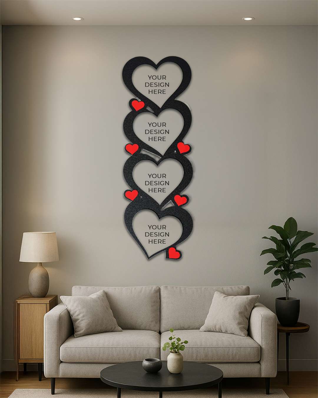 Love Sublimation Collage – Sublimation Photo Frame  | Black Brown