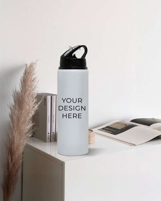 Nozzle Bottle with Straw 600 ml | White