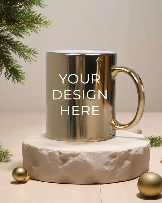 Metallic Golden Mug | Golden