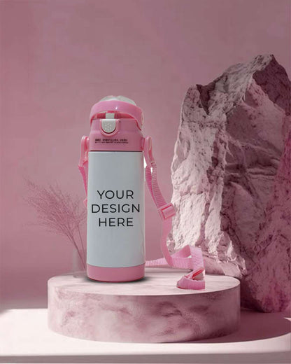 Kids Sublimation Pink Bottle with hanging 500ml | Pink