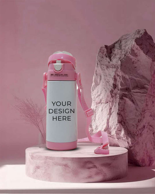 Kids Sublimation Pink Bottle with hanging 500ml | Pink