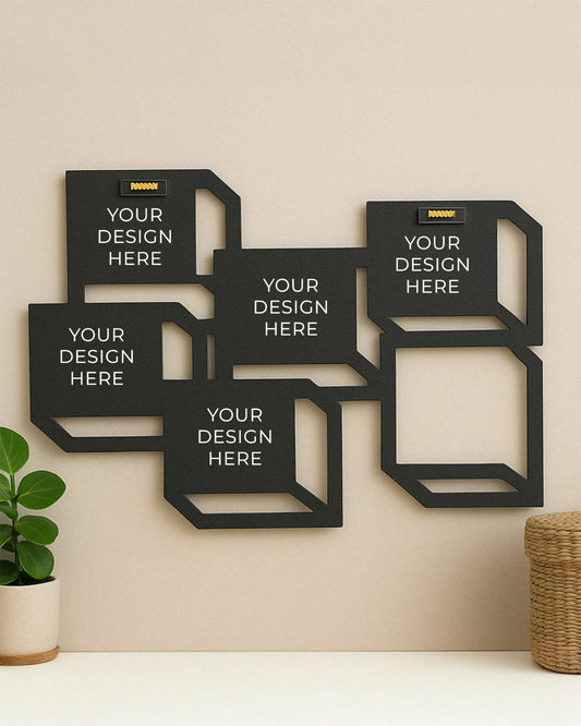 Collage – Sublimation Photo Frame  | Black