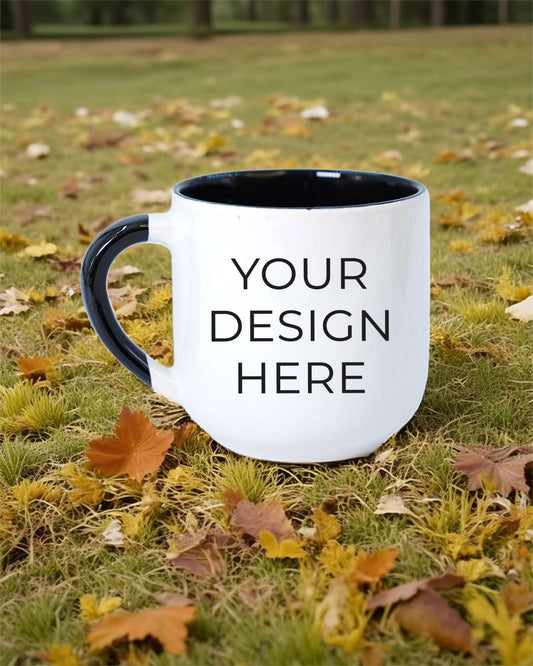 6oz Black Inner Color Mug  | Black