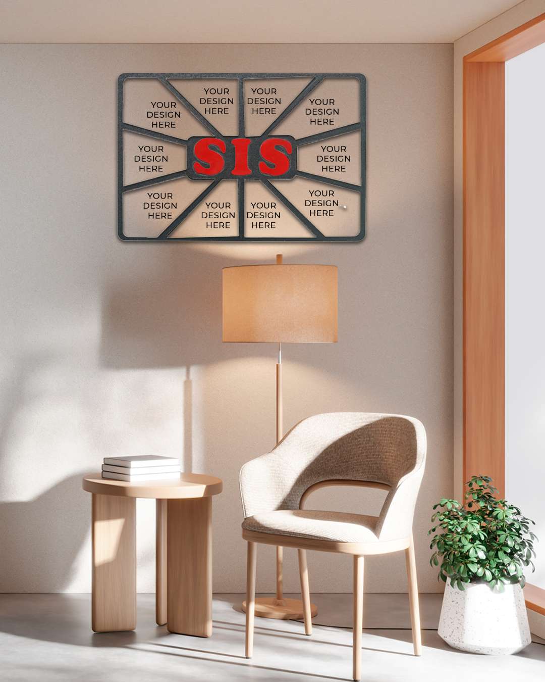 Sis – Sublimation Photo Frame   | Red Black