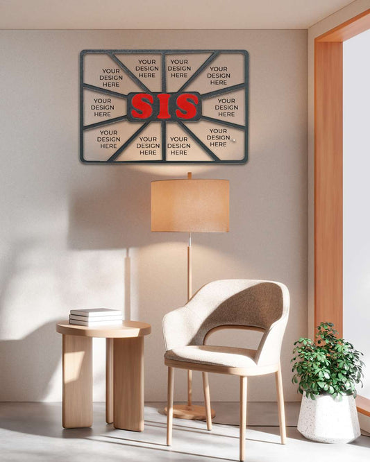 Sis – Sublimation Photo Frame   | Red Black