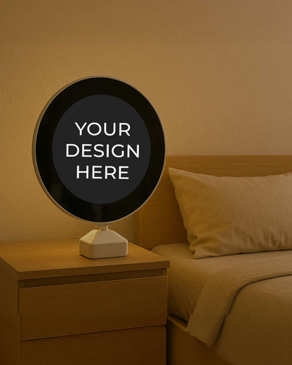 Round Shape Magic Mirror Imported LED Frame   | White