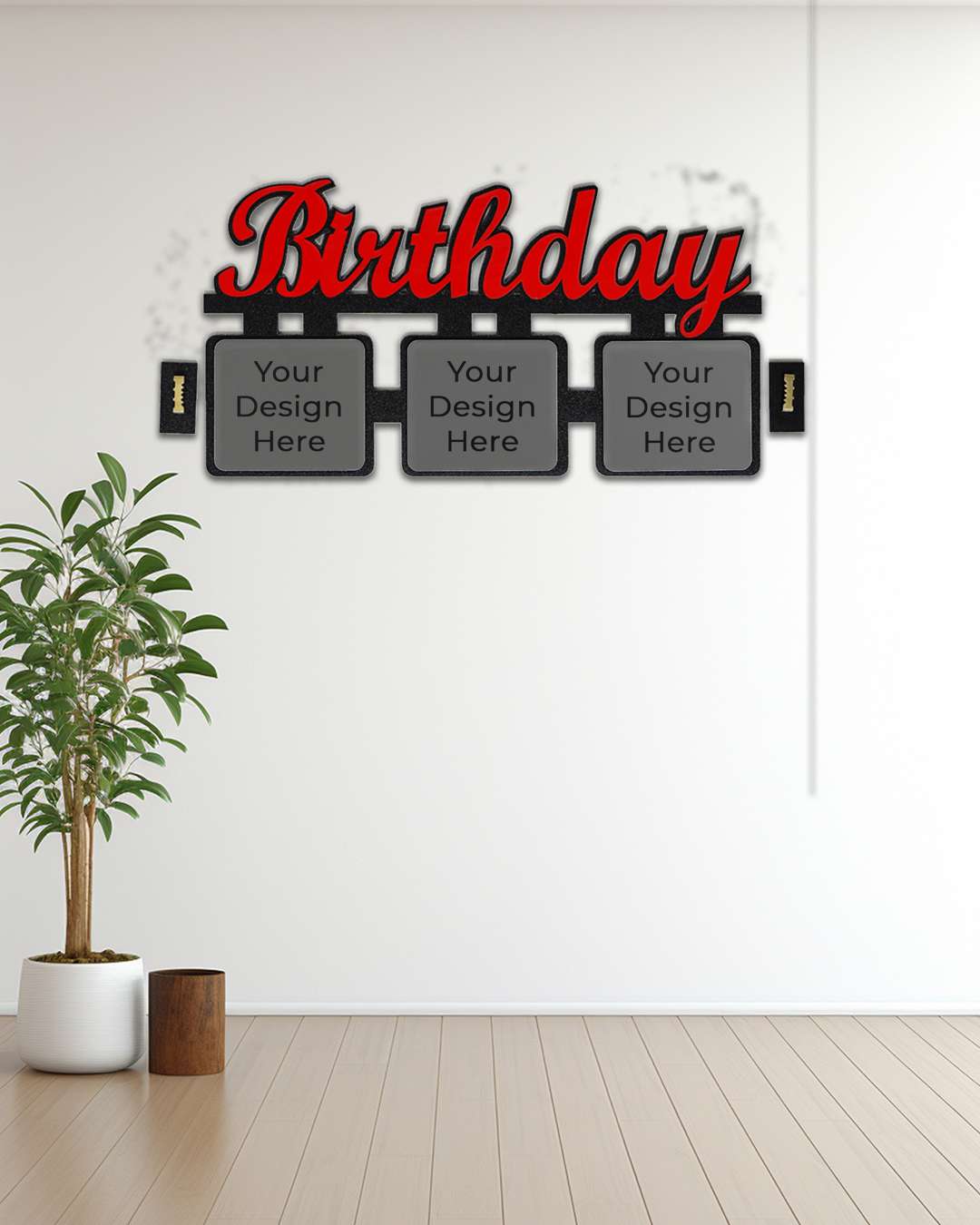 Birthday – Sublimation Photo Frame   | Black Brown