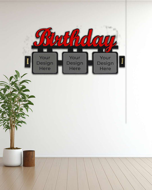 Birthday – Sublimation Photo Frame   | Black Brown