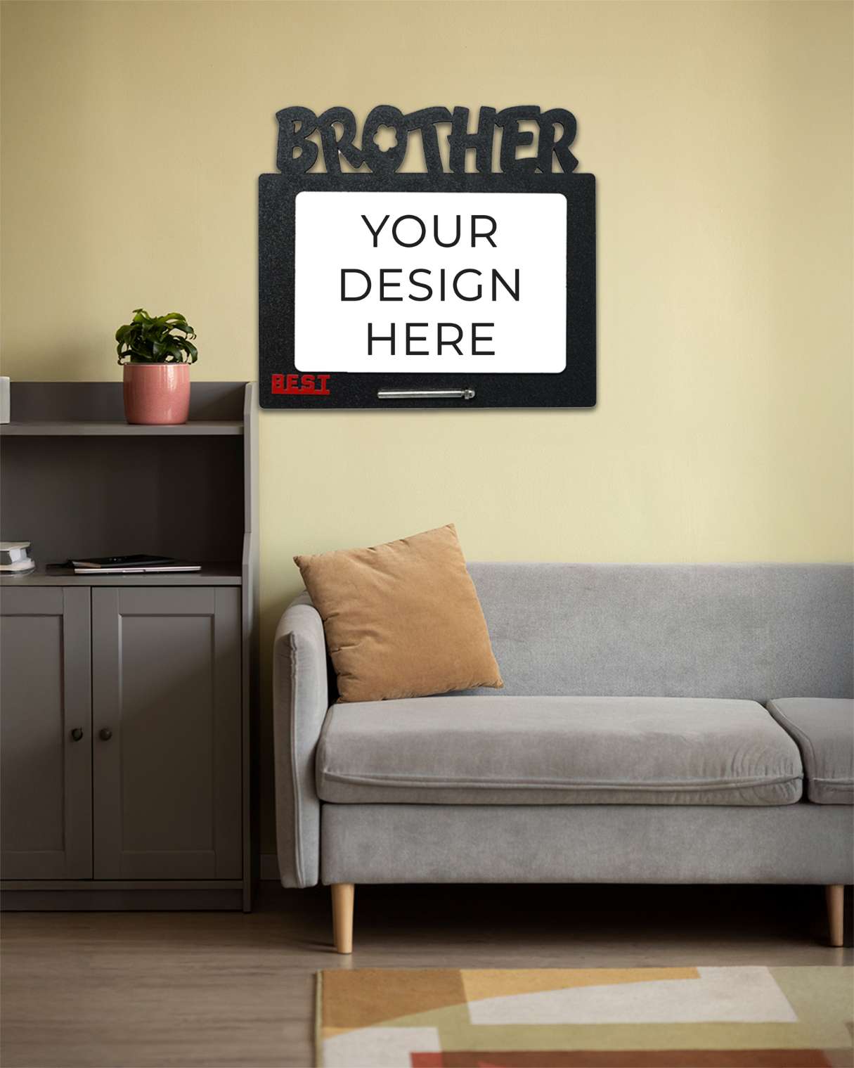 Brother – Sublimation Photo Frame  – | Black