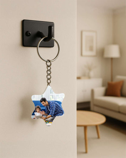 Star Shape Key Chain   | White