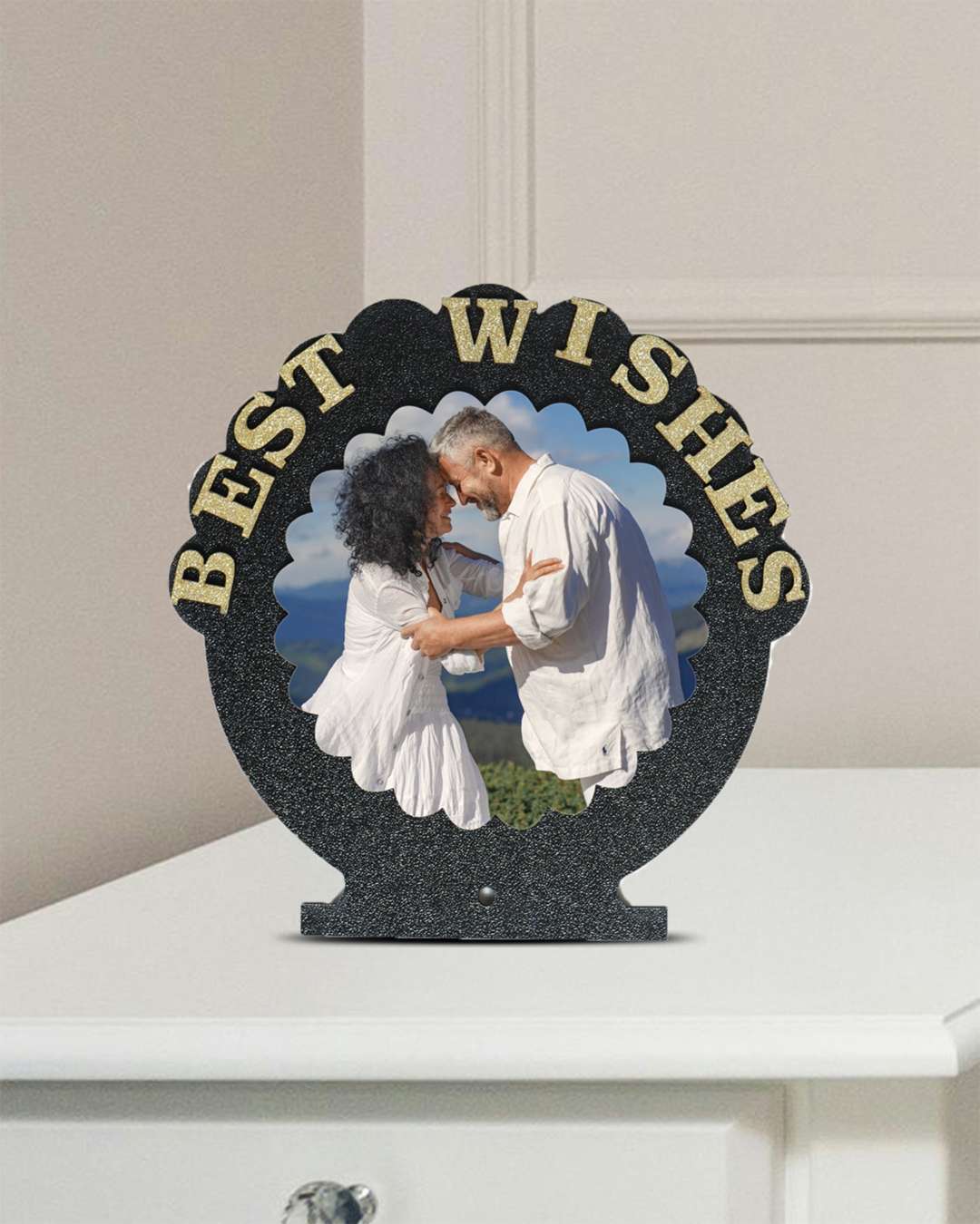 Best Wishes – Wooden Photo Frame  | Black