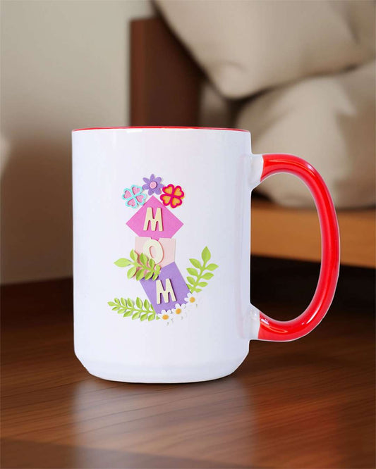 15oz Red Inner Color Mug | Red