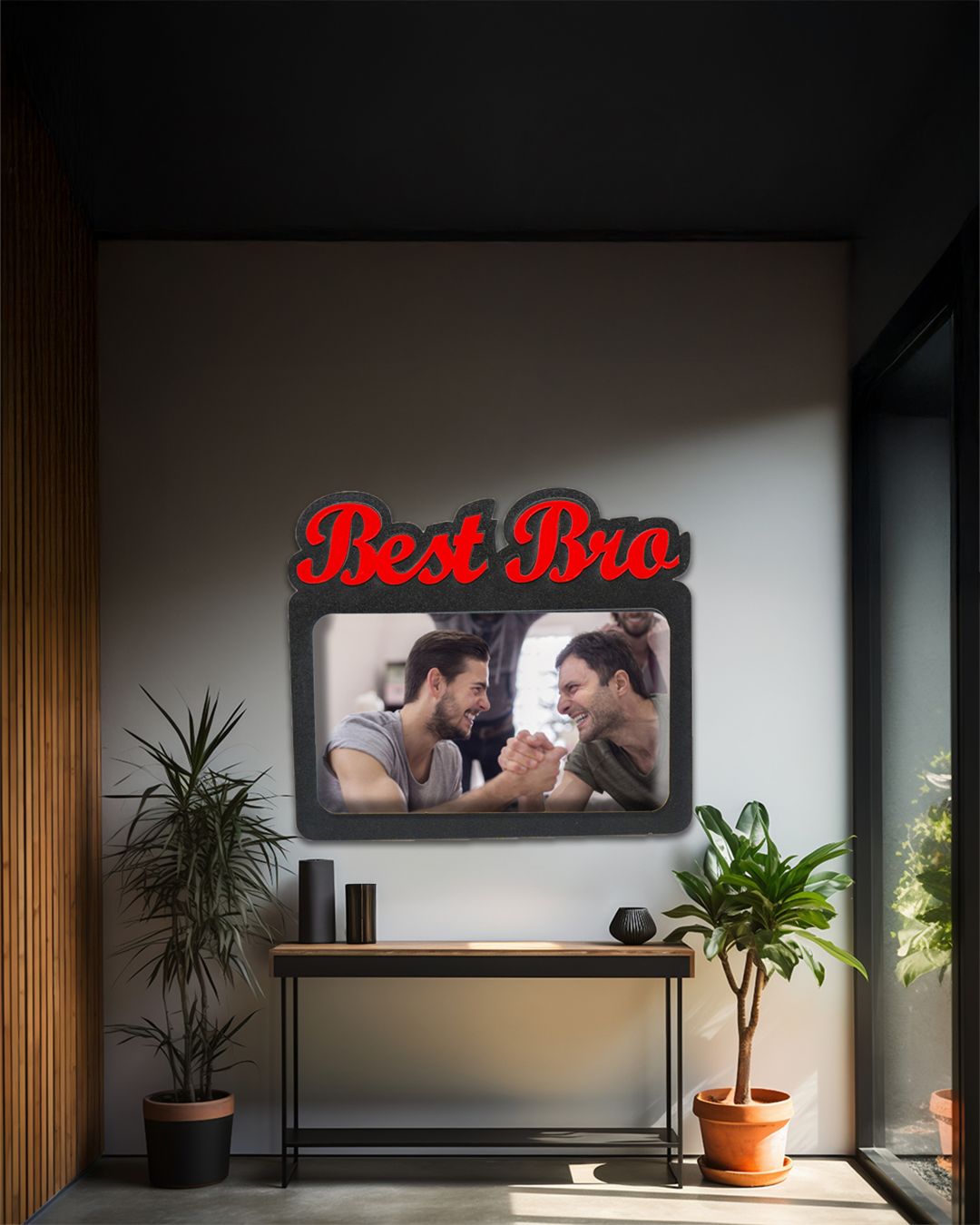 Best Bro – Sublimation Photo Frame  –  | Red Black