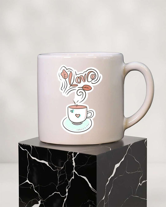 4oz White Mug | Black