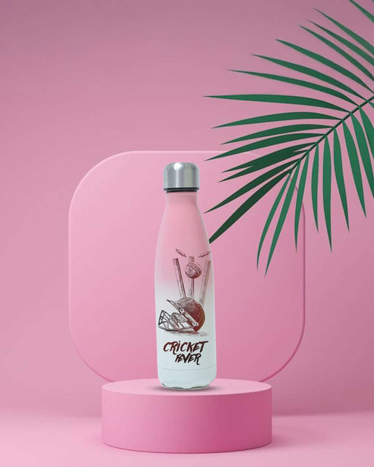 Bamboo Blank Flask Cola Shaped Bottle 500ml  Pink,White Gradient