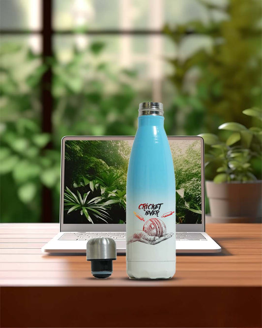 Bamboo Blank Flask Cola Shaped Bottle 600ml | White Gradient