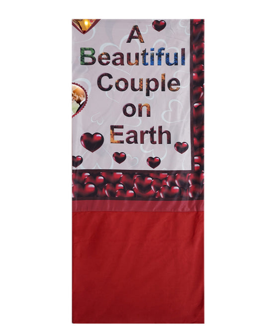 Customized Photo Printed Double Bed Sheet with Pillow Covers