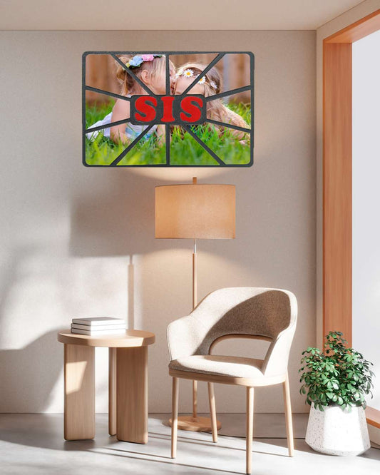 Sis – Sublimation Photo Frame   | Red Black